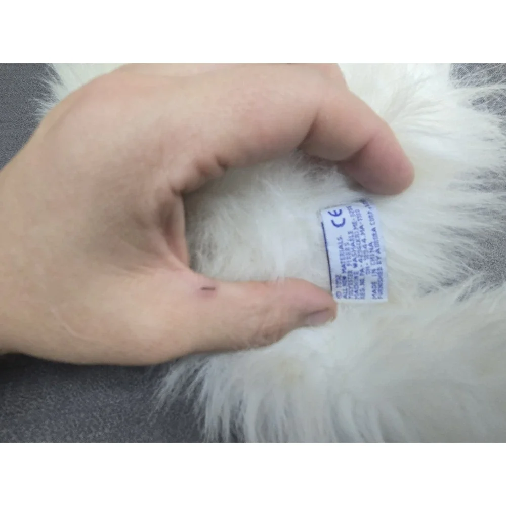 Vintage Animal Alley White Persian Cat Plush Blue Eyes Long Hair 1992 Stuffed...